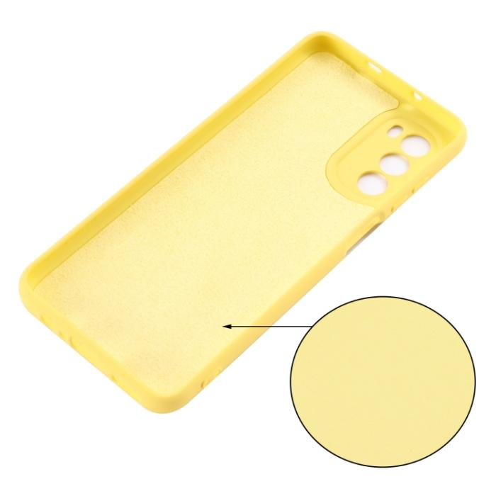 Bild 5, Motorola Moto G52/G82 Skal Liquid Silikon Gul