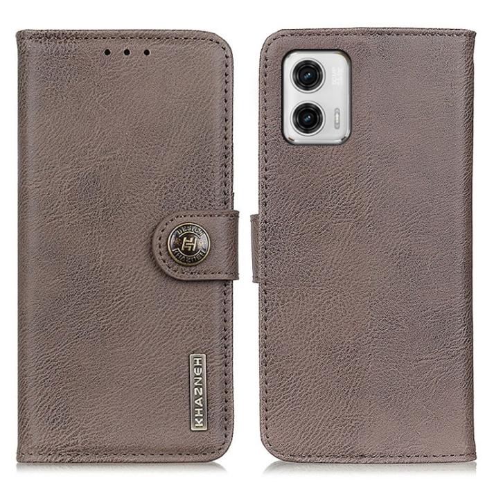 Bild 2, KHAZNEH Motorola Moto G73 5G Fodral Läder Khaki