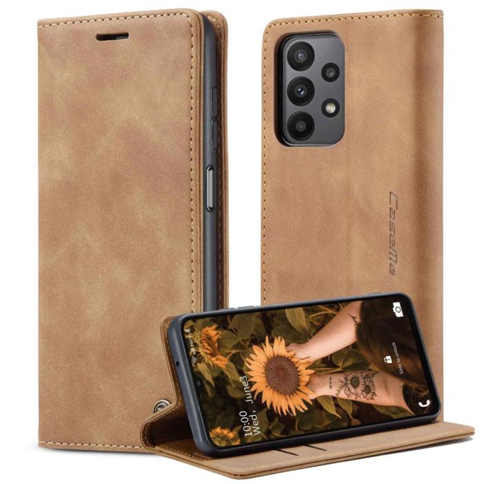 Bild 1, CASEME Samsung Galaxy A23 5G Fodral Flip Läder Brun