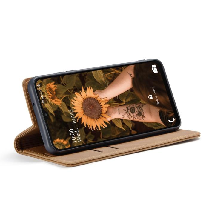 Bild 3, CASEME Samsung Galaxy A23 5G Fodral Flip Läder Brun