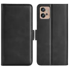 Motorola Moto G32 Fodral Magnetisk St&auml;ngning Svart