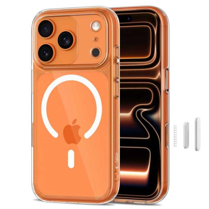 Bild 3, Tech-Protect iPhone 17 Pro Skal MagSafe MagPeak Transparent