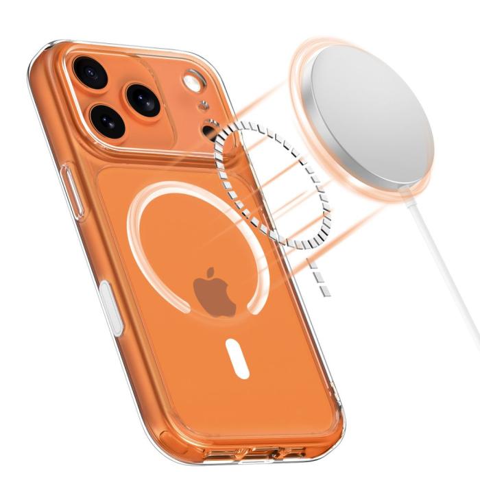 Bild 4, Tech-Protect iPhone 17 Pro Skal MagSafe MagPeak Transparent
