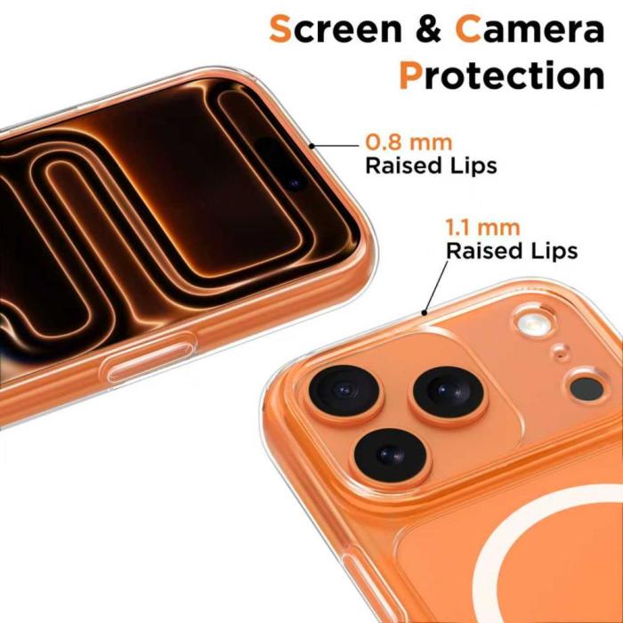 Bild 5, Tech-Protect iPhone 17 Pro Skal MagSafe MagPeak Transparent