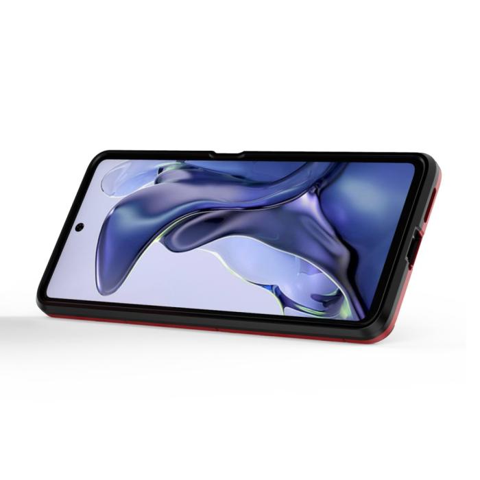 Bild 4, Xiaomi 11T / 11T Pro Skal Hybrid Armor Röd