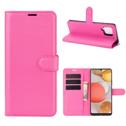 Samsung Galaxy A42 - Litchi Fodral - Rosa