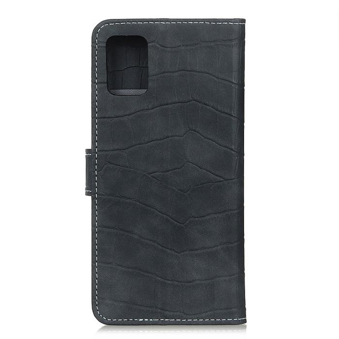 Bild 2, Xiaomi Redmi 9T - Krokodil Textur Fodral - Svart
