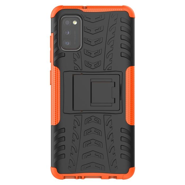 Bild 4, Samsung Galaxy A41 - Ultimata Stöttåliga Skalet med Stöd - Orange