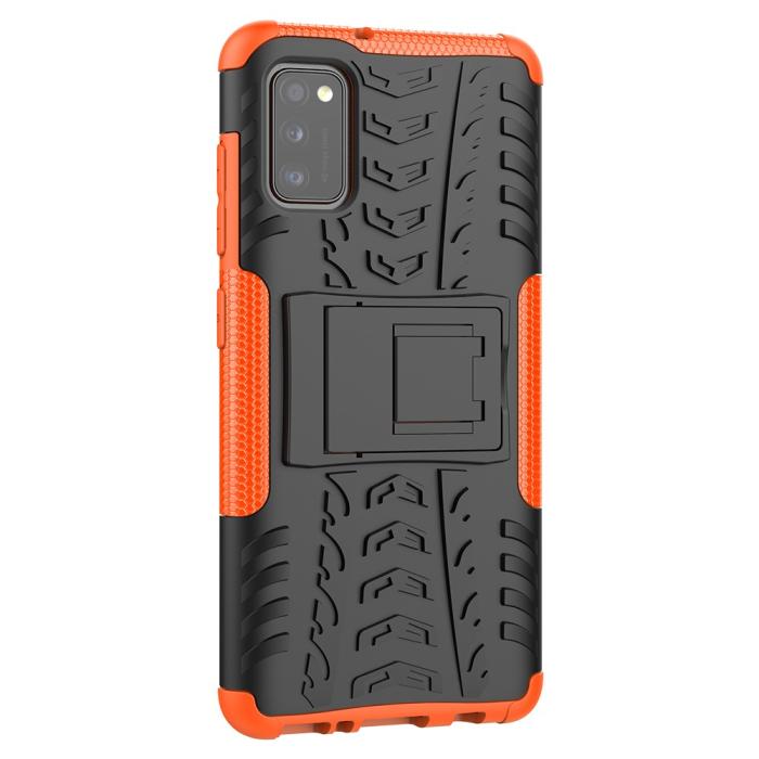 Bild 5, Samsung Galaxy A41 - Ultimata Stöttåliga Skalet med Stöd - Orange