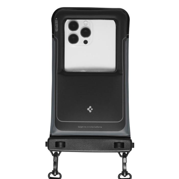 Bild 3, Spigen 2-PACK Universal Vattentät Påse / Mobilväska Svart