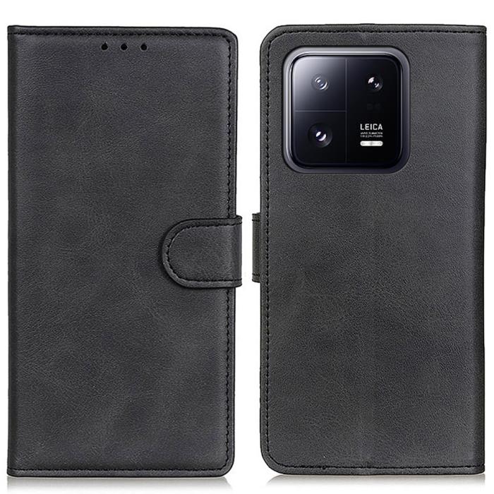 Bild 1, Xiaomi 14 Fodral Läder Svart