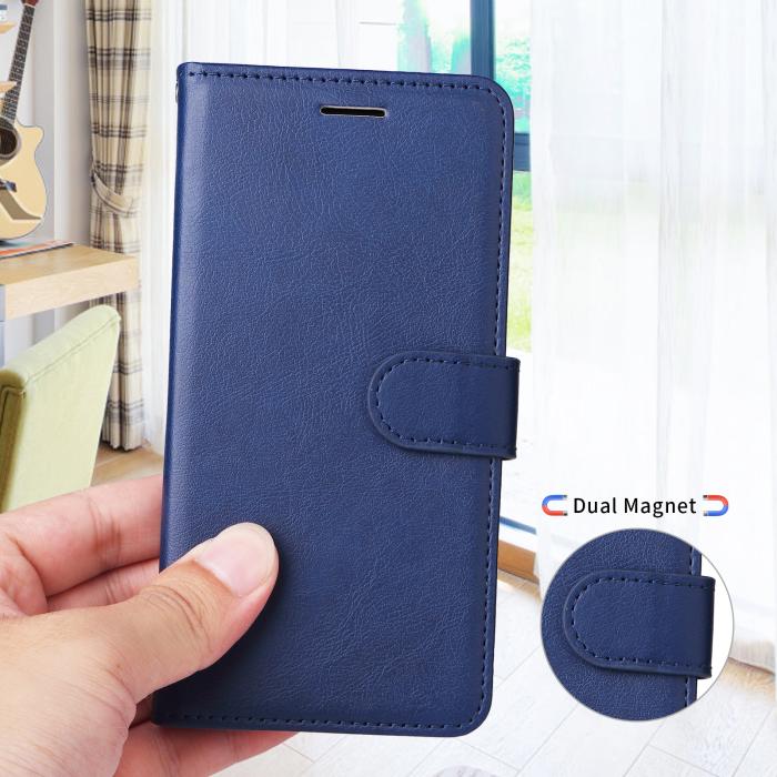 Bild 3, Motorola Moto G86 Power / G86 5G Fodral Läder Blå