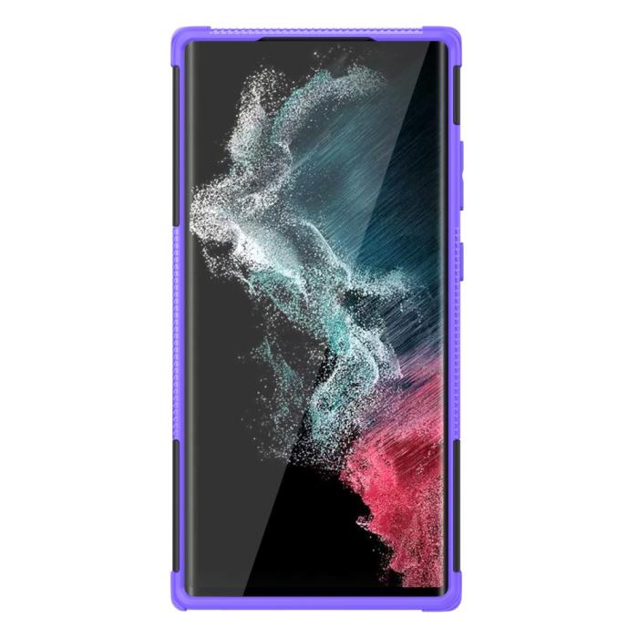 Bild 2, Galaxy S23 Ultra Skal Ultimata Stöttåligt med Stöd Lila