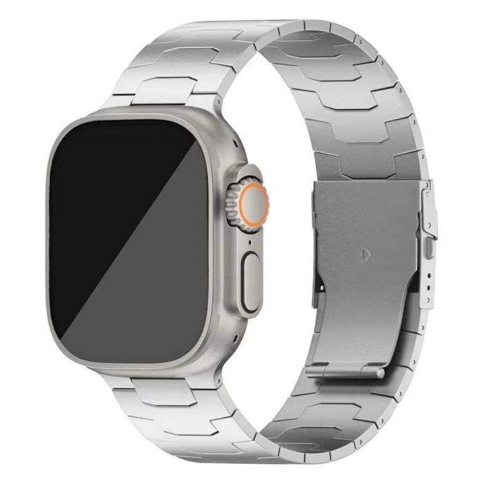 Bild 2, Apple Watch 42/44/45/49 Klockarmband Metall Silver