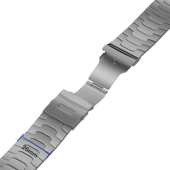 Bild 4, Apple Watch 42/44/45/49 Klockarmband Metall Silver