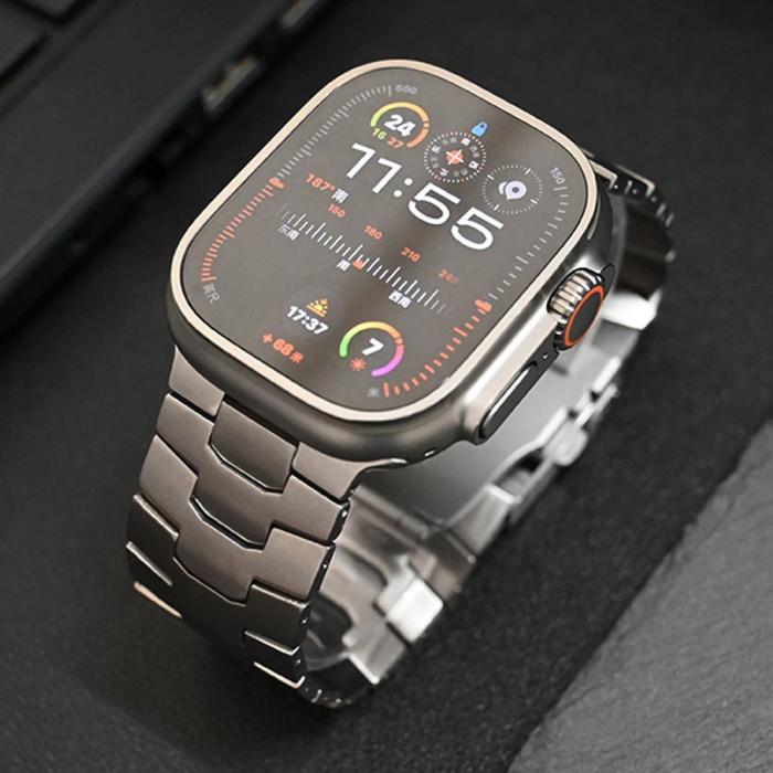 Bild 5, Apple Watch 42/44/45/49 Klockarmband Metall Silver