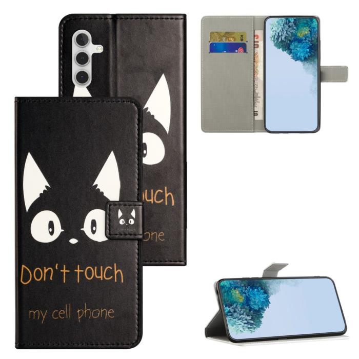 Bild 4, Samsung Galaxy A35 5G Fodral Med Tryck Dont Touch Katt