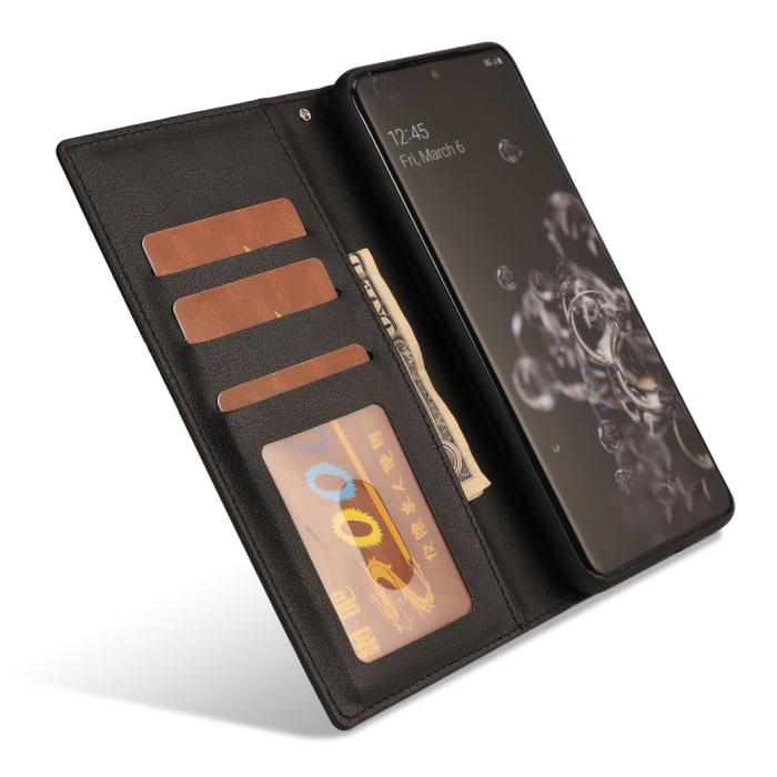 Bild 4, Samsung Galaxy S22 Ultra Fodral 2in1 Läder Svart