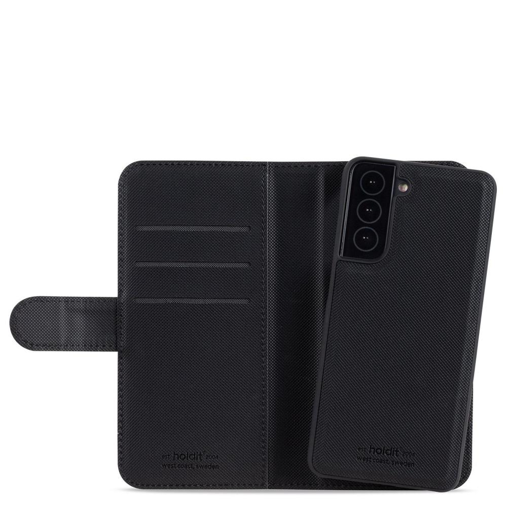 holdit Samsung Galaxy S21 FE Fodral 2in1 Magnet / Skal Svart