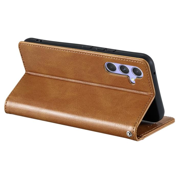 Bild 4, Samsung Galaxy A27 Fodral Läder Brun