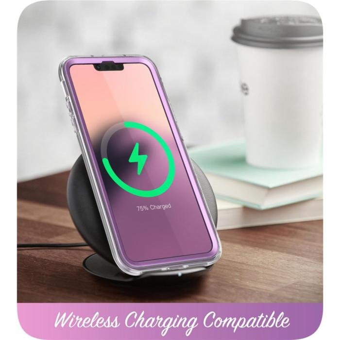 Bild 5, Supcase iPhone 15 Plus / 14 Plus Skal Cosmo Marmor Lila