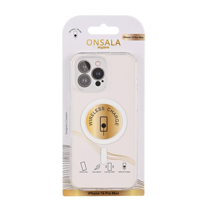 Bild 3, Onsala iPhone 16 Pro Mobilskal TPU MagSafe Transparent