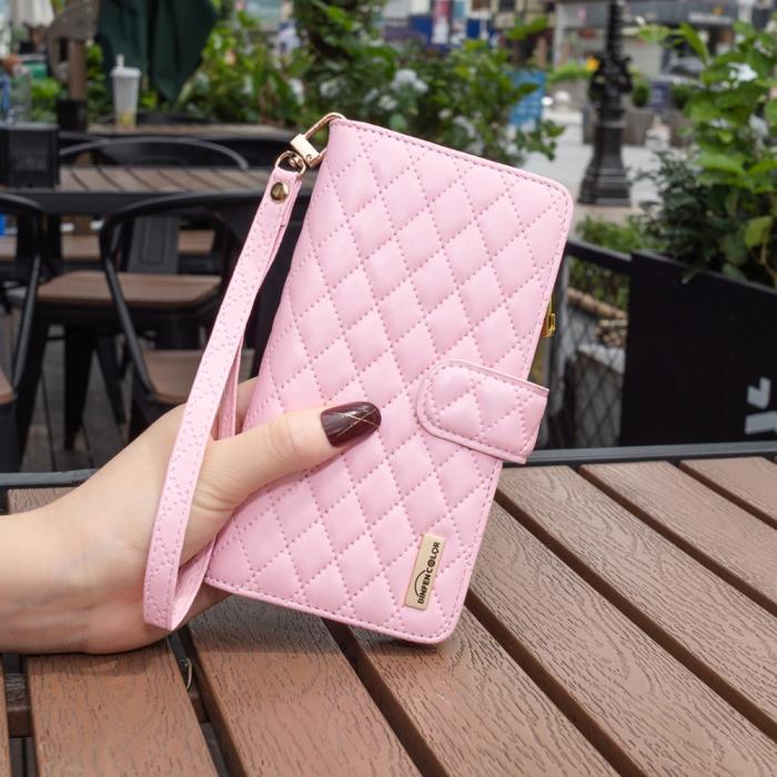 Bild 5, iPhone 15 Fodral Diamond Multifunktionell Rosa