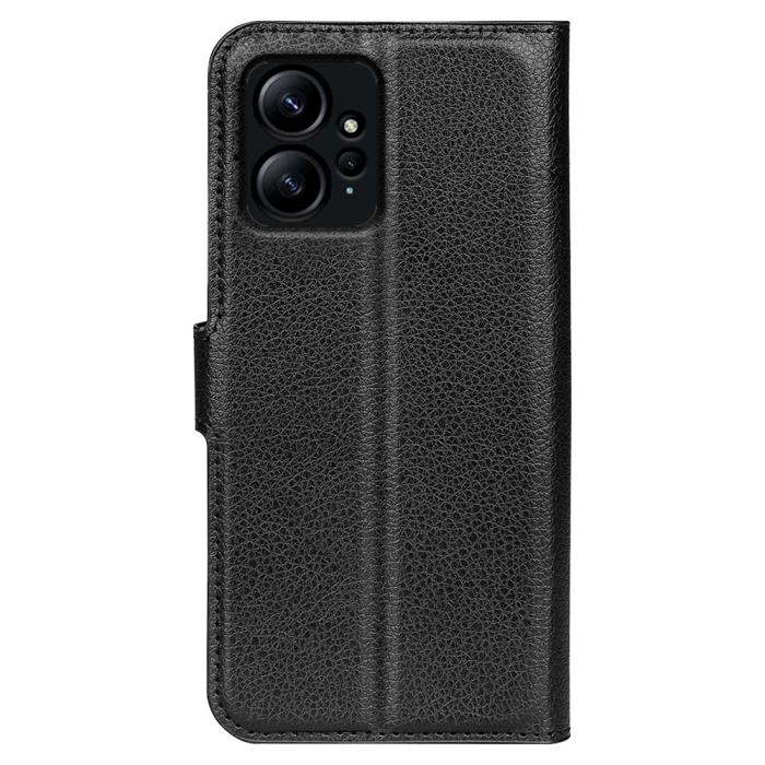 Bild 6, Xiaomi Redmi Note 12 4G Fodral Litchi Läder Svart