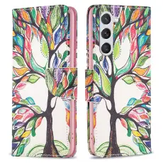 Samsung Galaxy S24 Fodral Med Tryck Färgglatt Träd