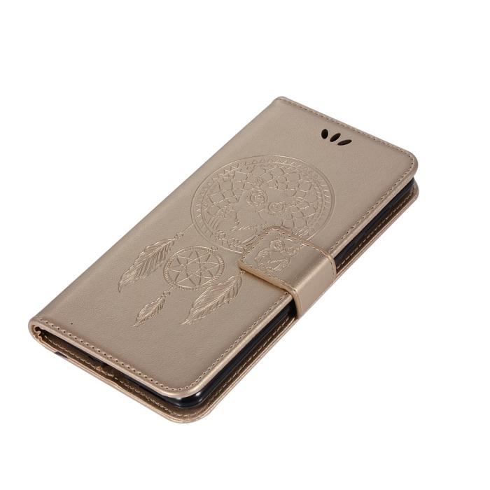 Bild 5, Xiaomi Redmi 9C Fodral Owl Dream Catcher Guld