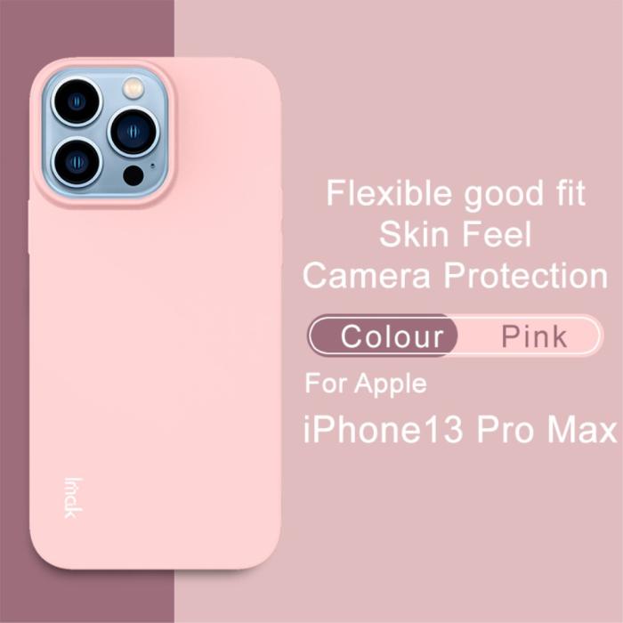Bild 2, IMAK iPhone 13 Pro Max Skal Skin Touch TPU Ljus Rosa