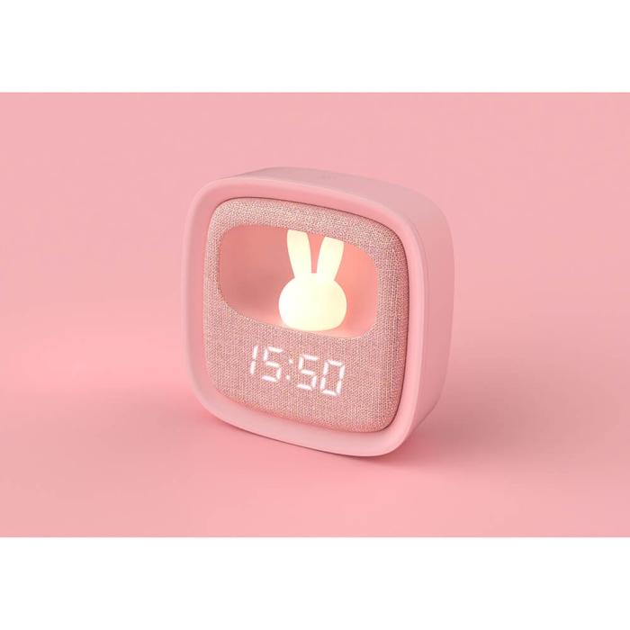 Bild 4, MOB Väckarklocka med Ljus Billy Clock Rosa