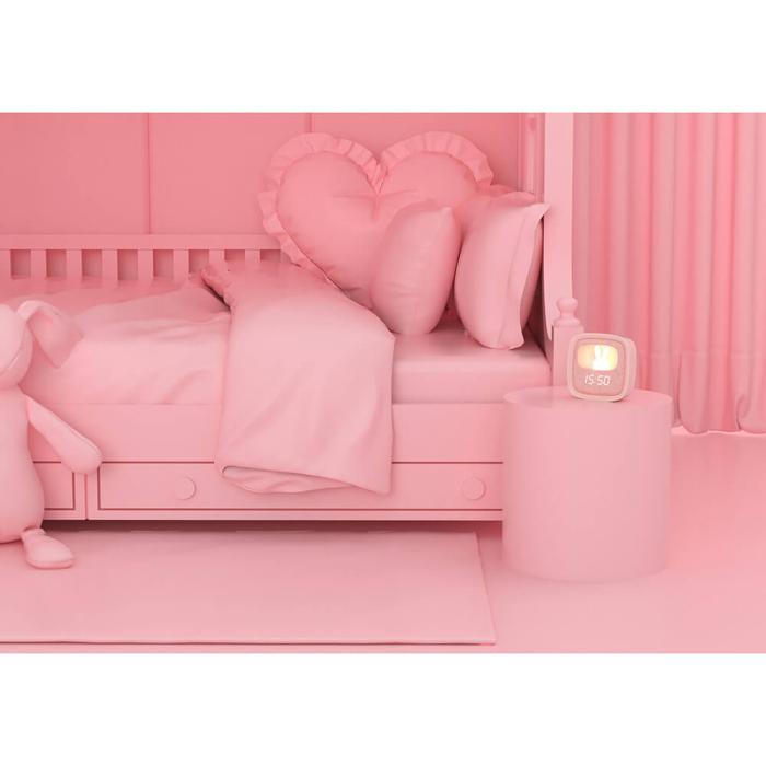 Bild 7, MOB Väckarklocka med Ljus Billy Clock Rosa