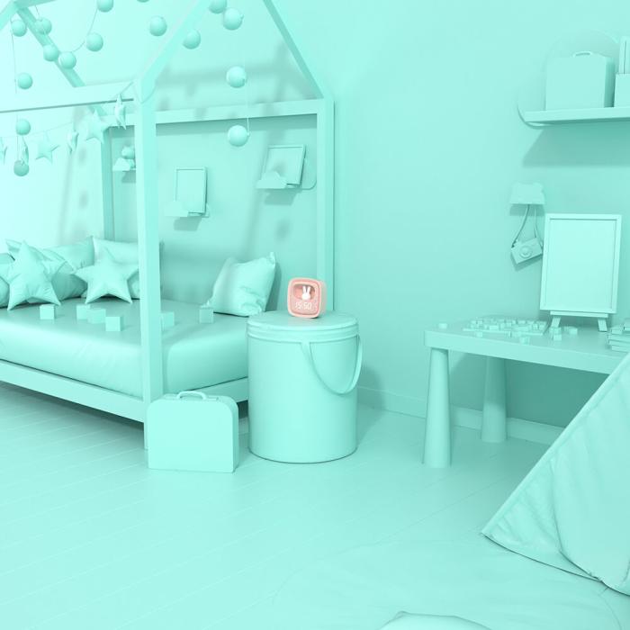 Bild 9, MOB Väckarklocka med Ljus Billy Clock Rosa