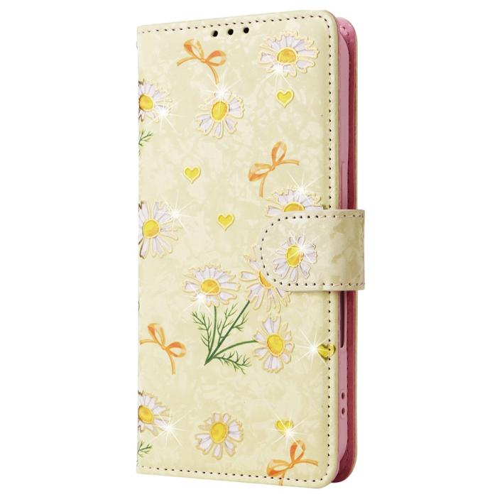 Bild 6, iPhone 16 Fodral RFID Läder Yellow Daisy