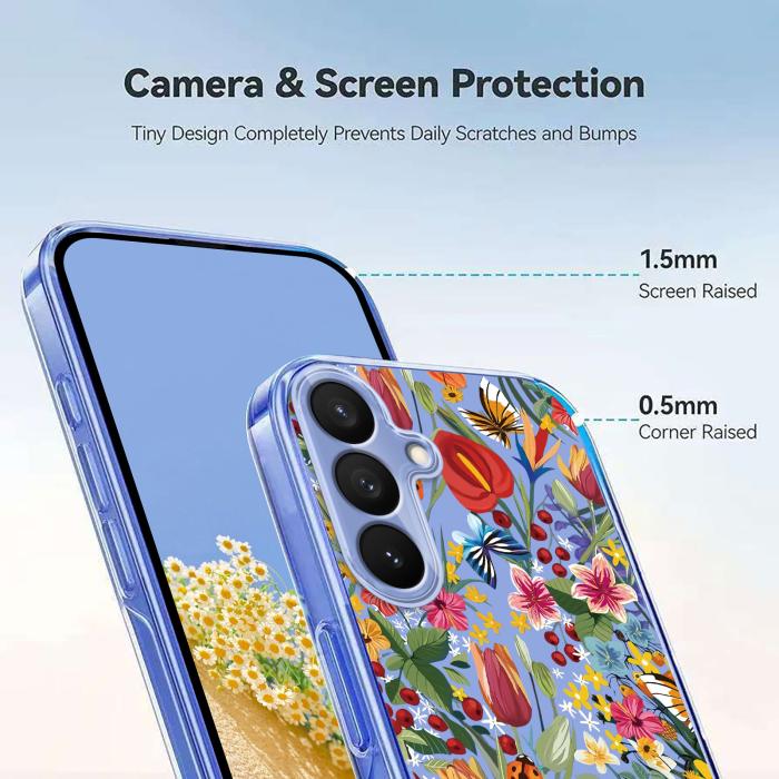 Bild 4, Samsung Galaxy S26 Plus Skal TPU Med Tryck Blommor