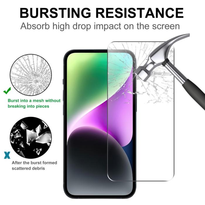 Bild 3, Google Pixel 8A Skärmskydd Härdat Glas Transparent