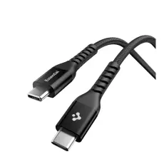 Spigen 1m 100W USB-C - USB-C Kabel Essential Svart