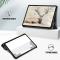 iPad Air 2025-2020 Fodral Tri-Fold Litchi Svart