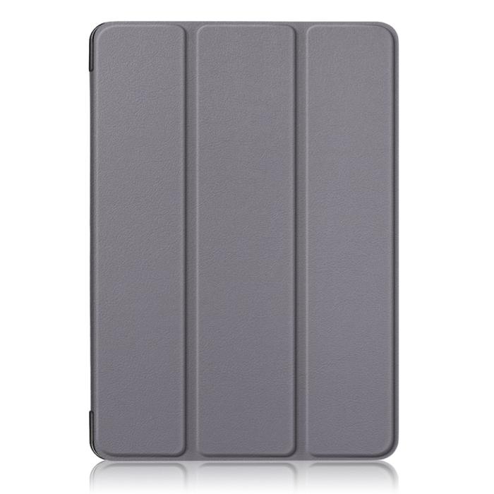 Bild 2, iPad Air 2025-2020 Fodral Tri-Fold Litchi Grå