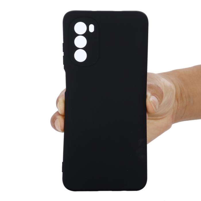 Bild 3, Motorola Moto G52/G82 Skal Liquid Silikon Svart