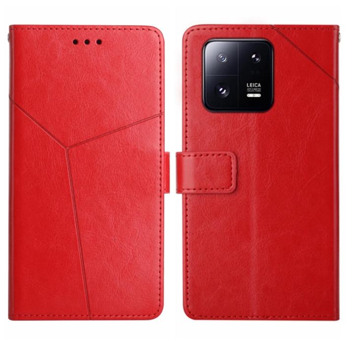 Bild 1, Xiaomi 13 5G Fodral Y-Design Läder Röd