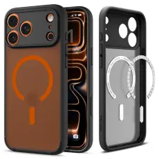 Spigen iPhone 17 Pro Skal MagSafe Ultra Hybrid Svart / Orange