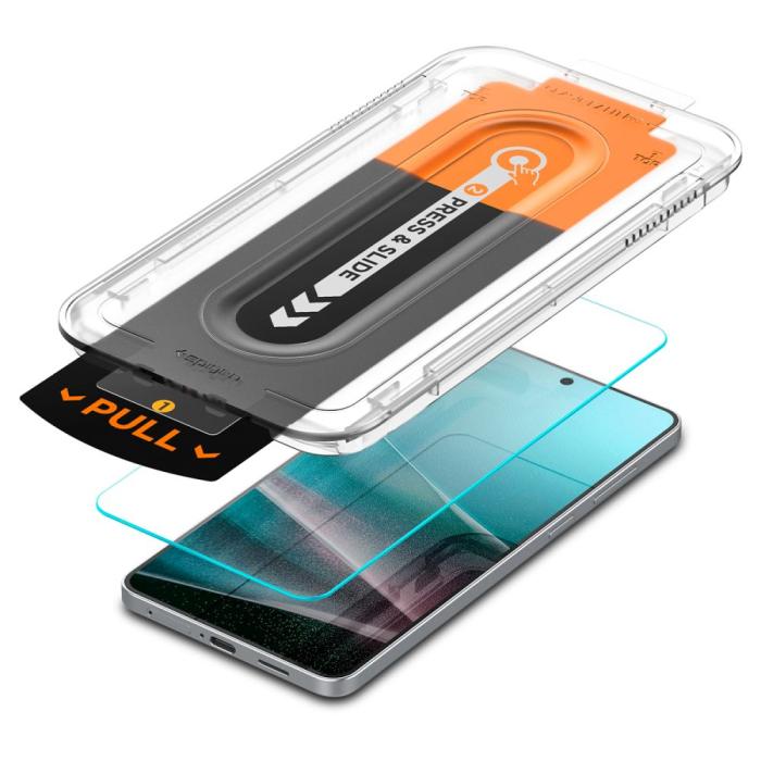 Bild 4, Spigen Galaxy S25 Edge Skärmskydd GLAS.tR 