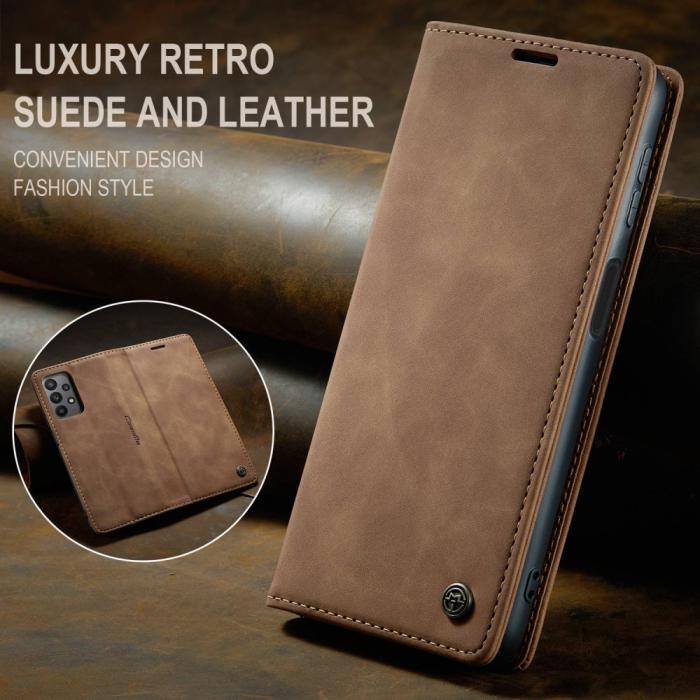 Bild 5, CASEME Samsung Galaxy A23 5G Fodral Flip Läder Brun
