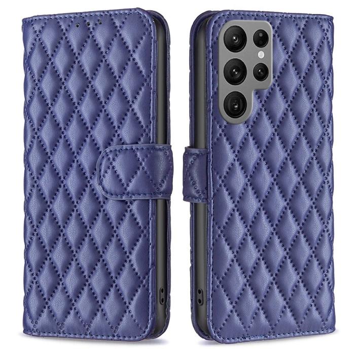 Bild 1, Samsung Galaxy S23 Ultra Fodral Diamond Textur Blå