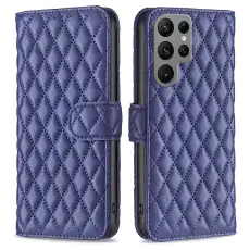 Samsung Galaxy S23 Ultra Fodral Diamond Textur Blå