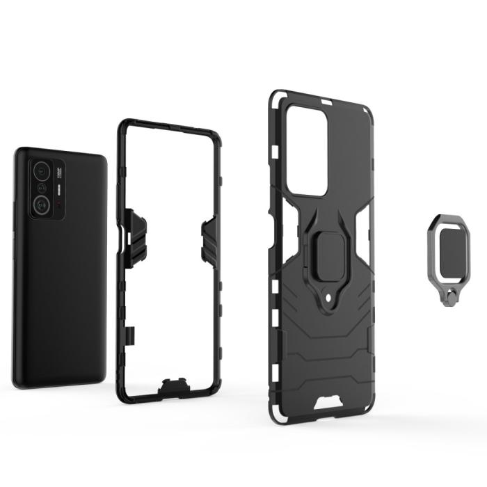 Bild 5, Xiaomi 11T / 11T Pro Skal Hybrid Armor Röd