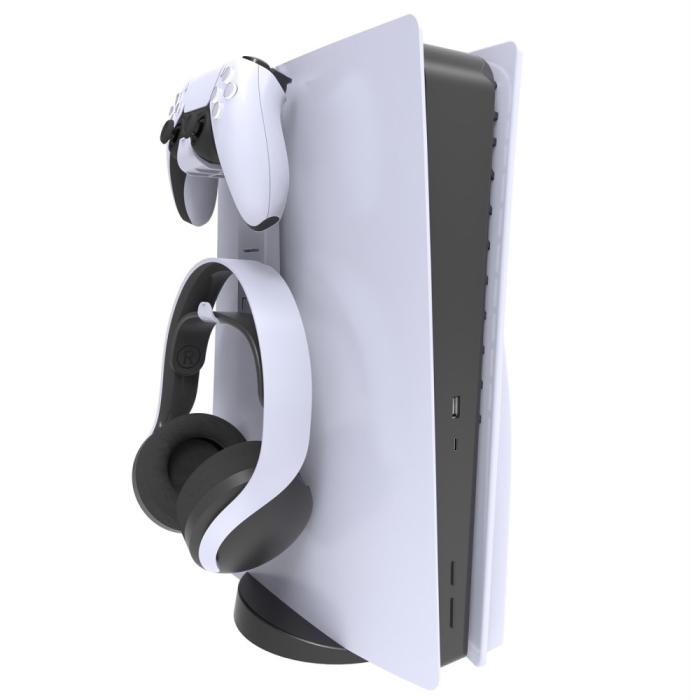 Bild 3, Fäste För PS5/Xbox X Handkontroll / Headset Vit