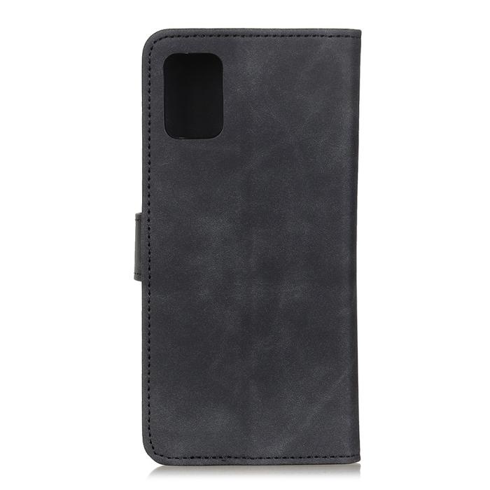 Bild 2, Xiaomi Redmi 9T - KHAZNEH Retro Läder Fodral - Svart